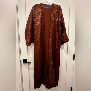 Copper Brown Open Abaya